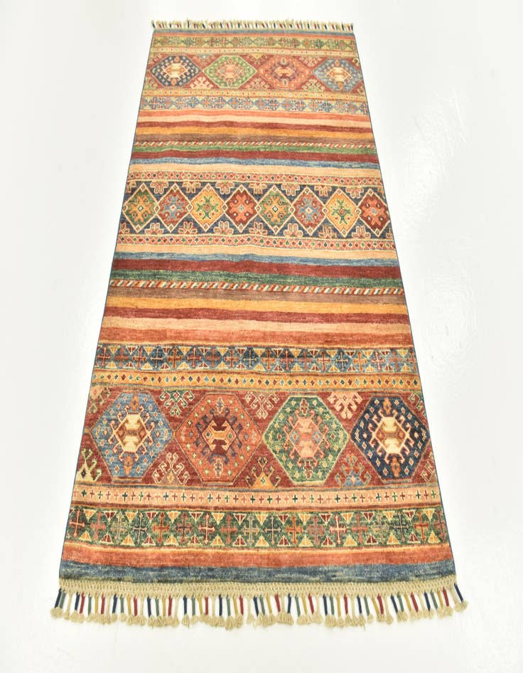 Detail image of  3' 5 x 4' 10  Hand Knotted Ariana Ziegler Rug