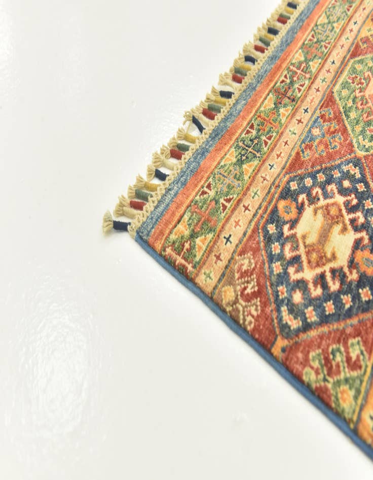 Detail image of  3' 5 x 4' 10  Hand Knotted Ariana Ziegler Rug