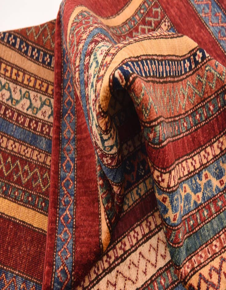 Detail image of  5' 7 x 8'  Hand Knotted Ariana Ziegler Rug