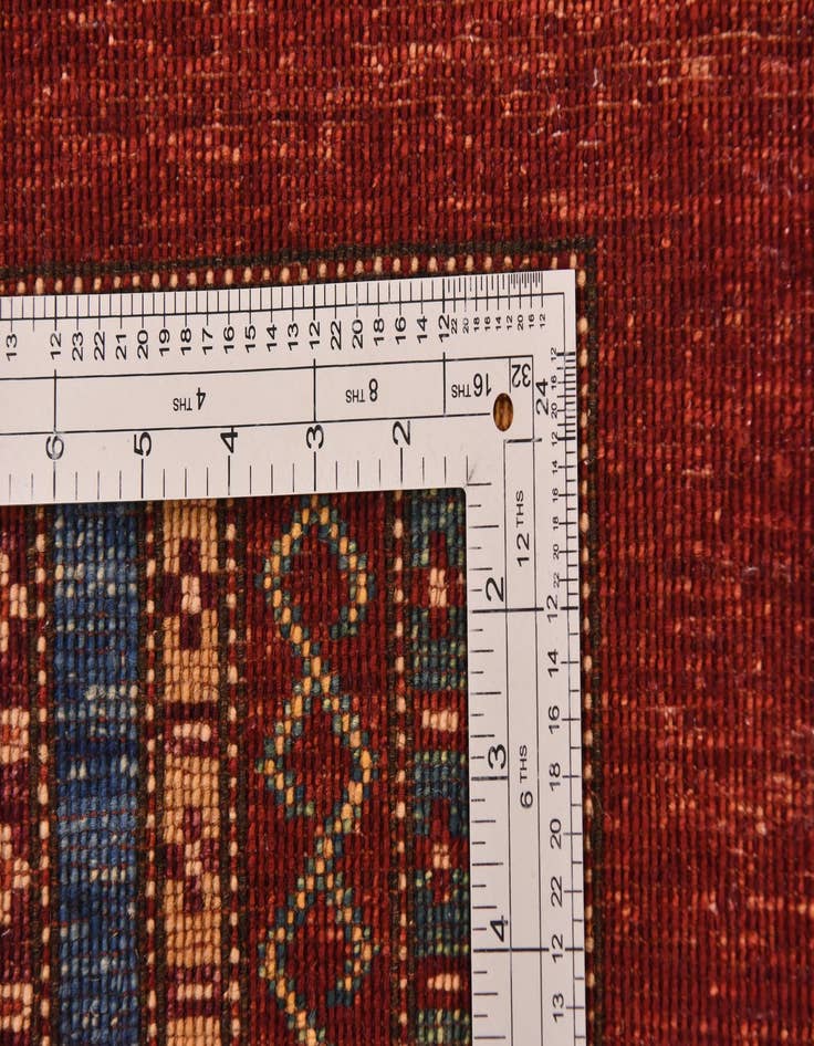 Detail image of  5' 7 x 8'  Hand Knotted Ariana Ziegler Rug