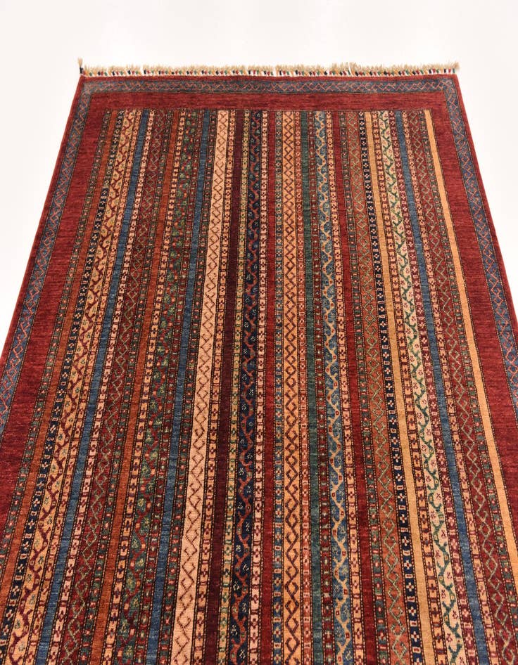 Detail image of  5' 7 x 8'  Hand Knotted Ariana Ziegler Rug