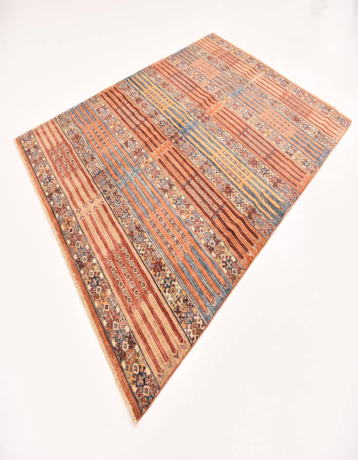 Detail image of  6' x 8' 2  Hand Knotted Ariana Ziegler Rug