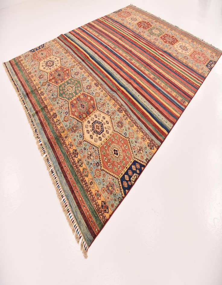 Detail image of  9' x 11' 10  Hand Knotted Ariana Ziegler Rug