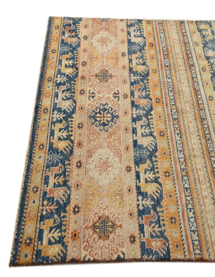 Detail image of  5' x 8'  Hand Knotted Ariana Ziegler Rug