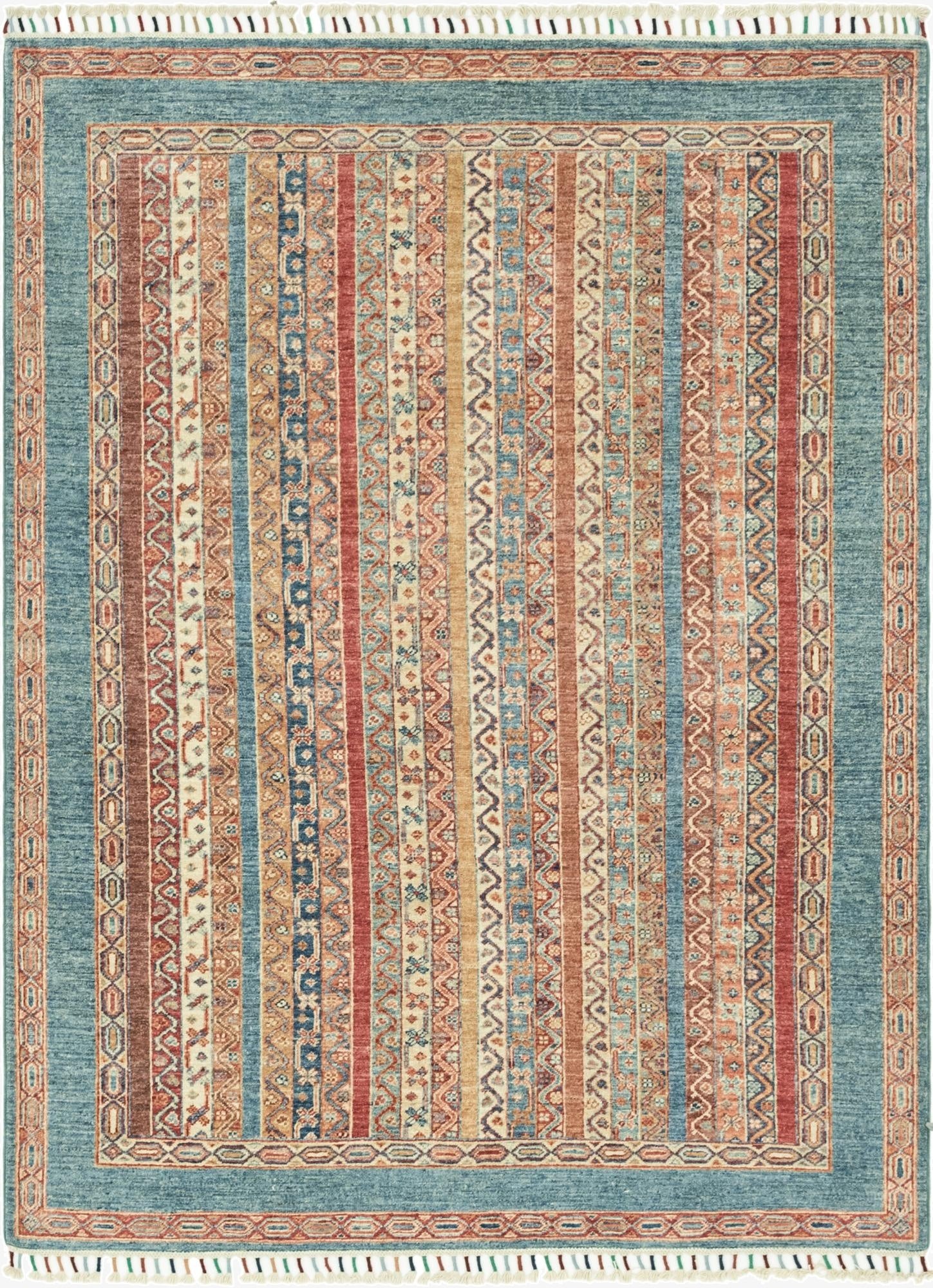  4' 10 x 6' 5  Hand Knotted Ariana Ziegler Rug