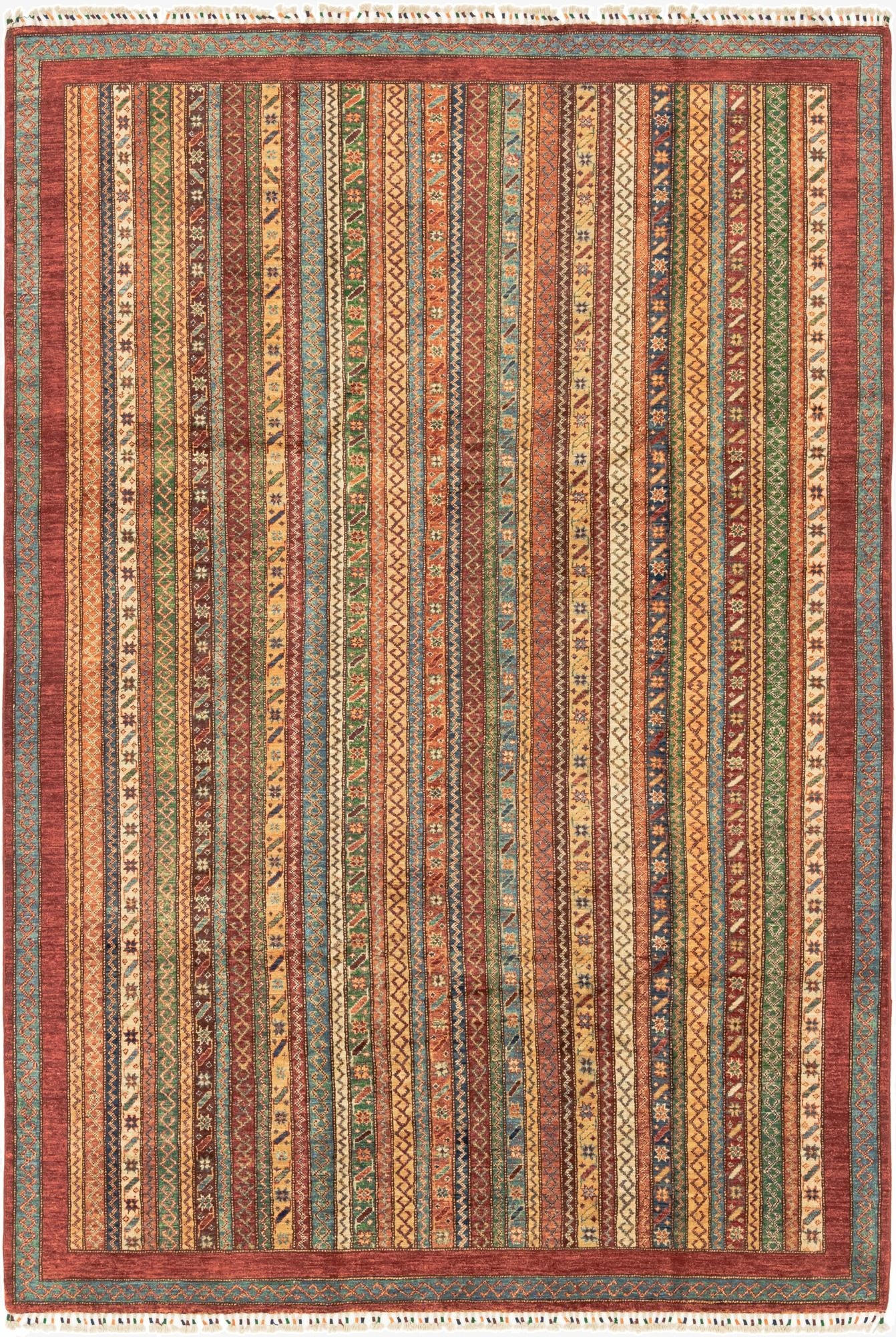  6' 7 x 9' 9  Hand Knotted Ariana Ziegler Rug