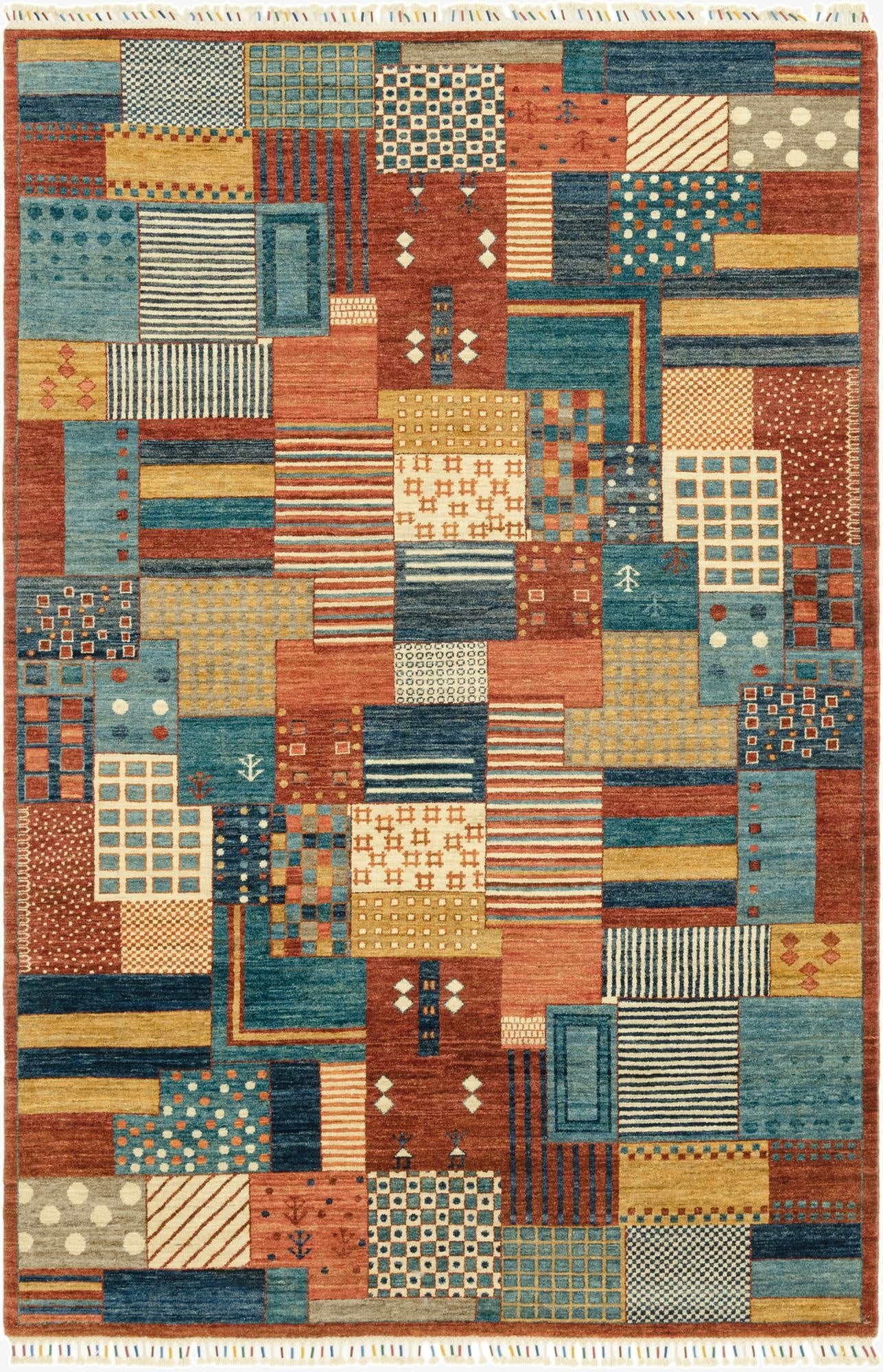  6' 8 x 9' 10  Hand Knotted Ariana Ziegler Rug