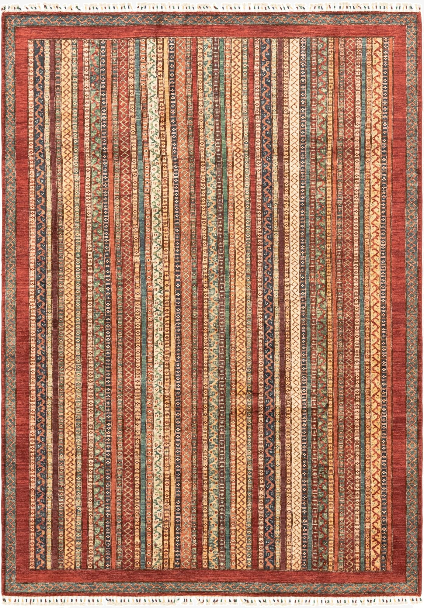  6' 8 x 9' 7  Hand Knotted Ariana Ziegler Rug