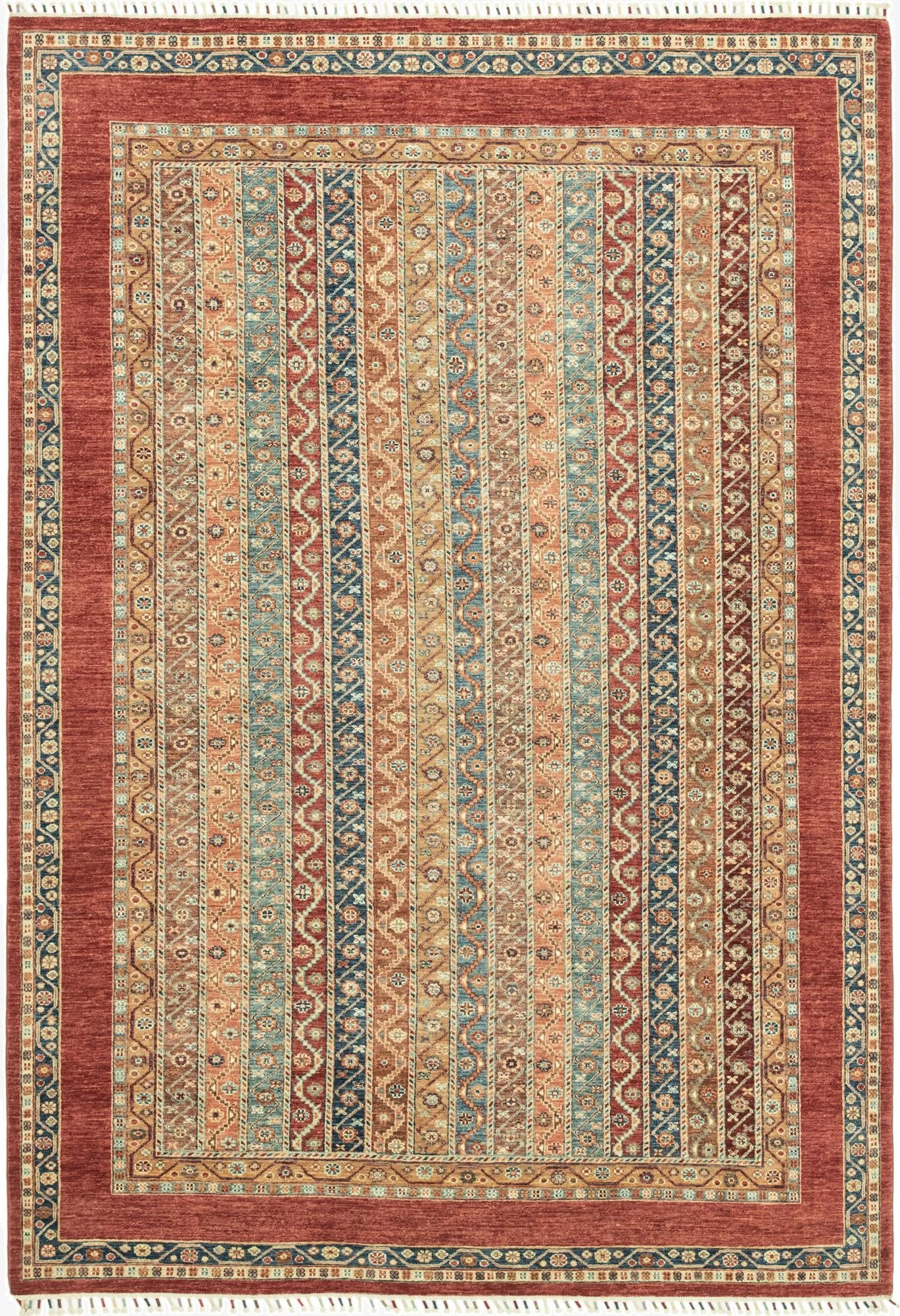  6' 8 x 9' 7  Hand Knotted Ariana Ziegler Wool Rug