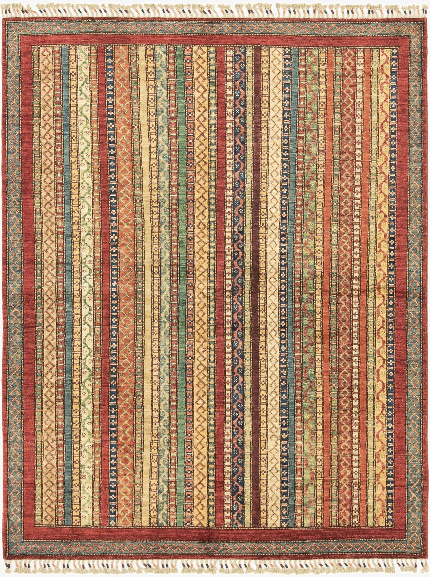  4' 10 x 6' 6  Hand Knotted Ariana Ziegler Rug