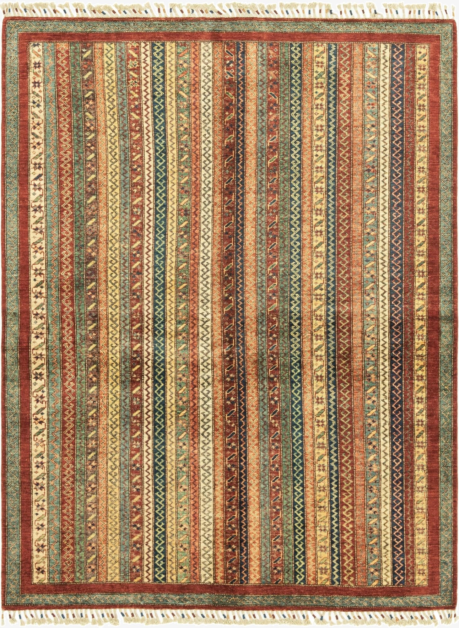  5' x 6' 6  Hand Knotted Ariana Ziegler Rug