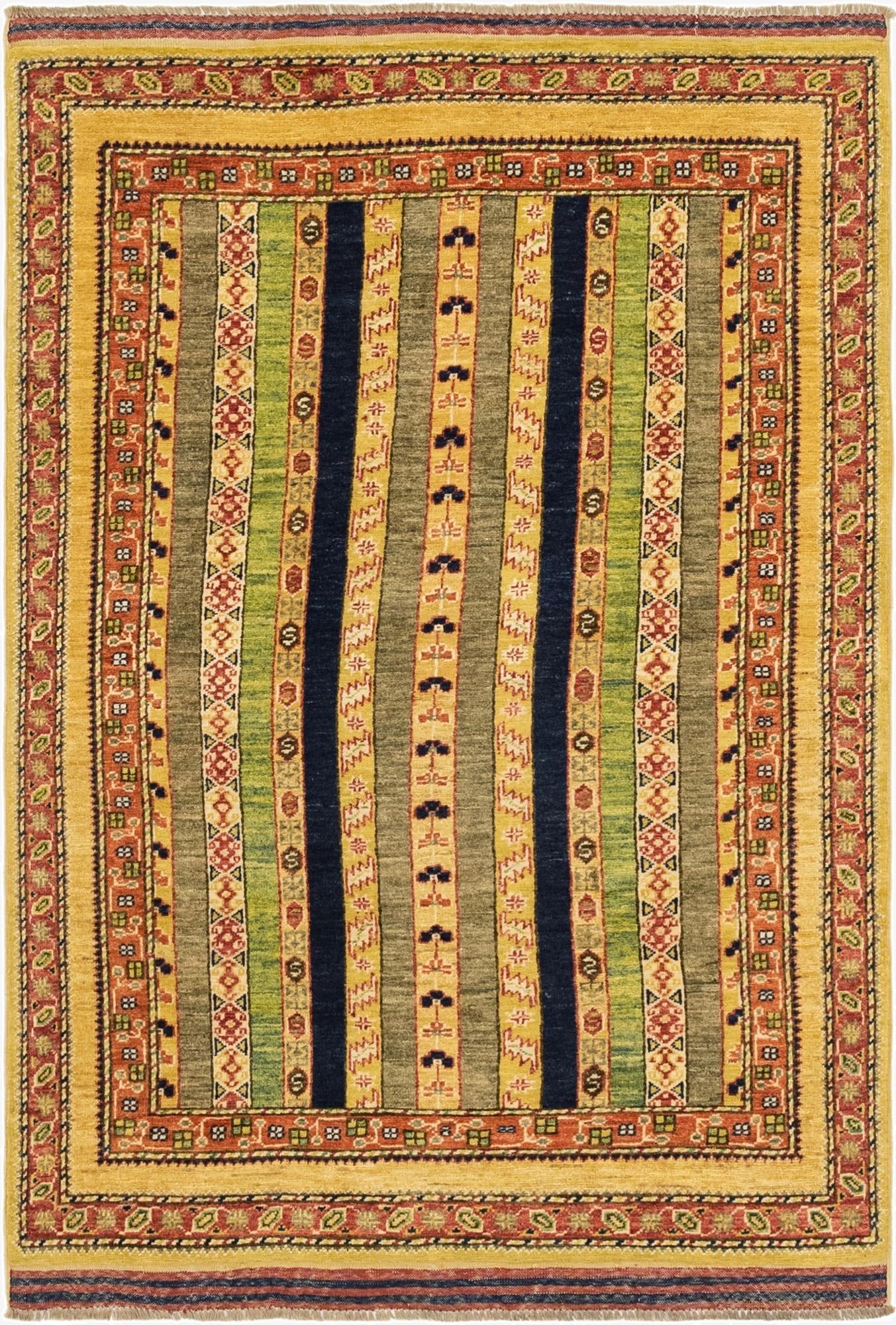  4' 1 x 6' 2  Hand Knotted Ariana Ziegler Rug