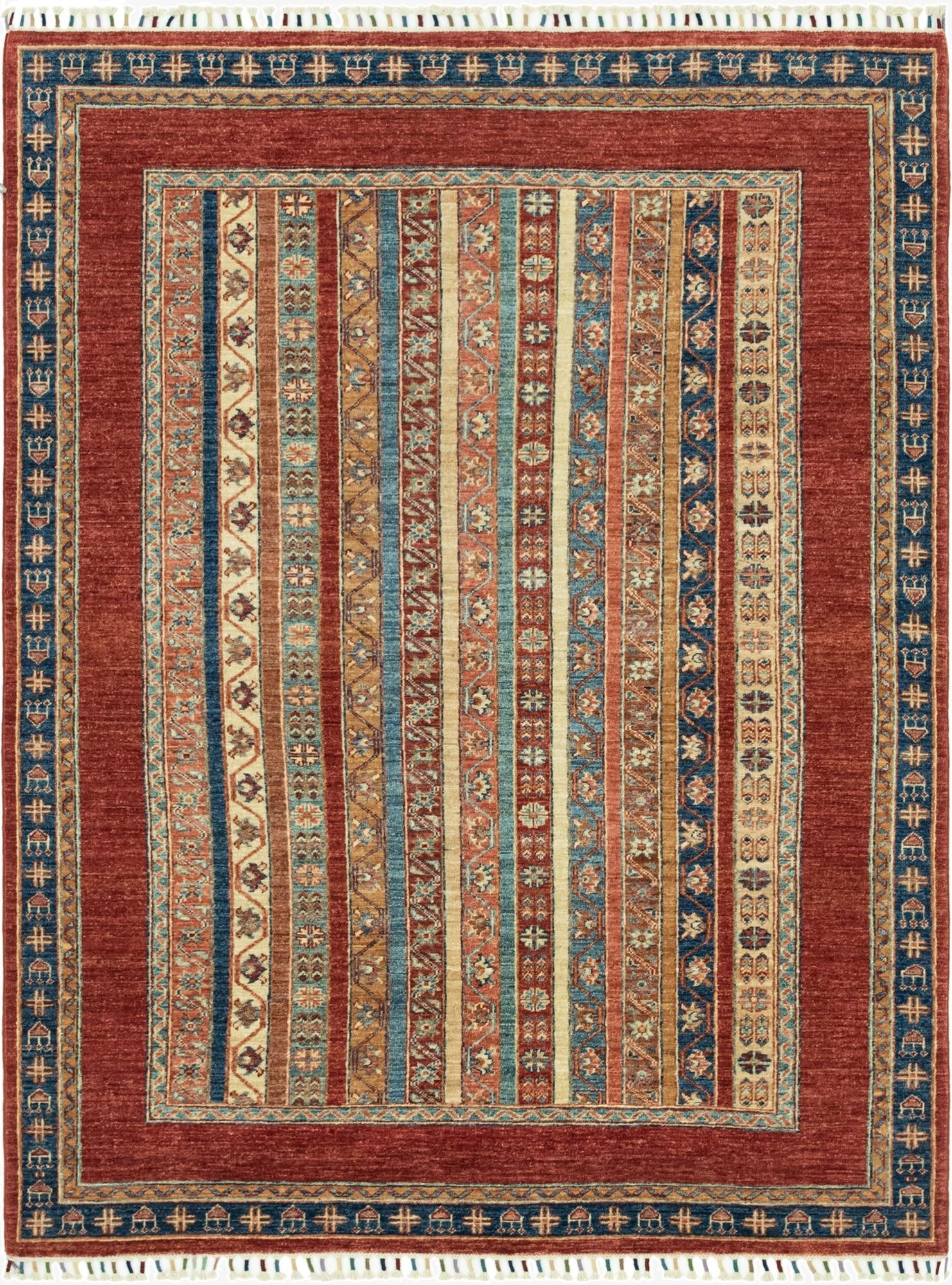  4' 11 x 6' 7  Hand Knotted Ariana Ziegler Rug