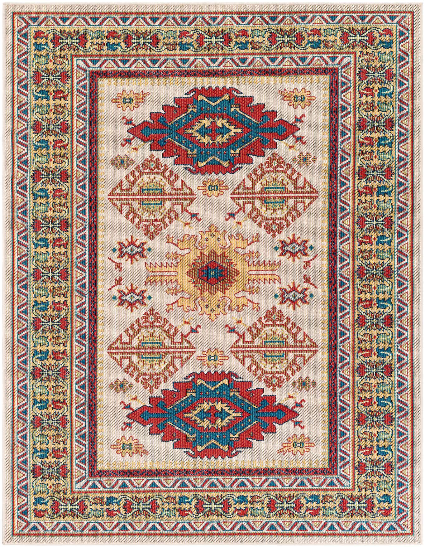 Primary image  5' x 7' 6  Washable Baja Indoor / Outdoor Rug