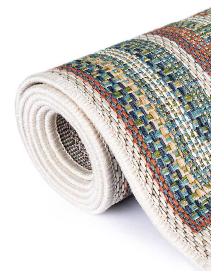 Multicolor 5' 3 x 7' 7 Washable Baja Indoor / Outdoor Rug | Rugs.com