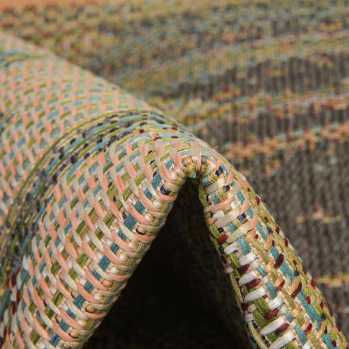 Multicolor 6' x 9' Washable Baja Indoor / Outdoor Rug | Rugs.com