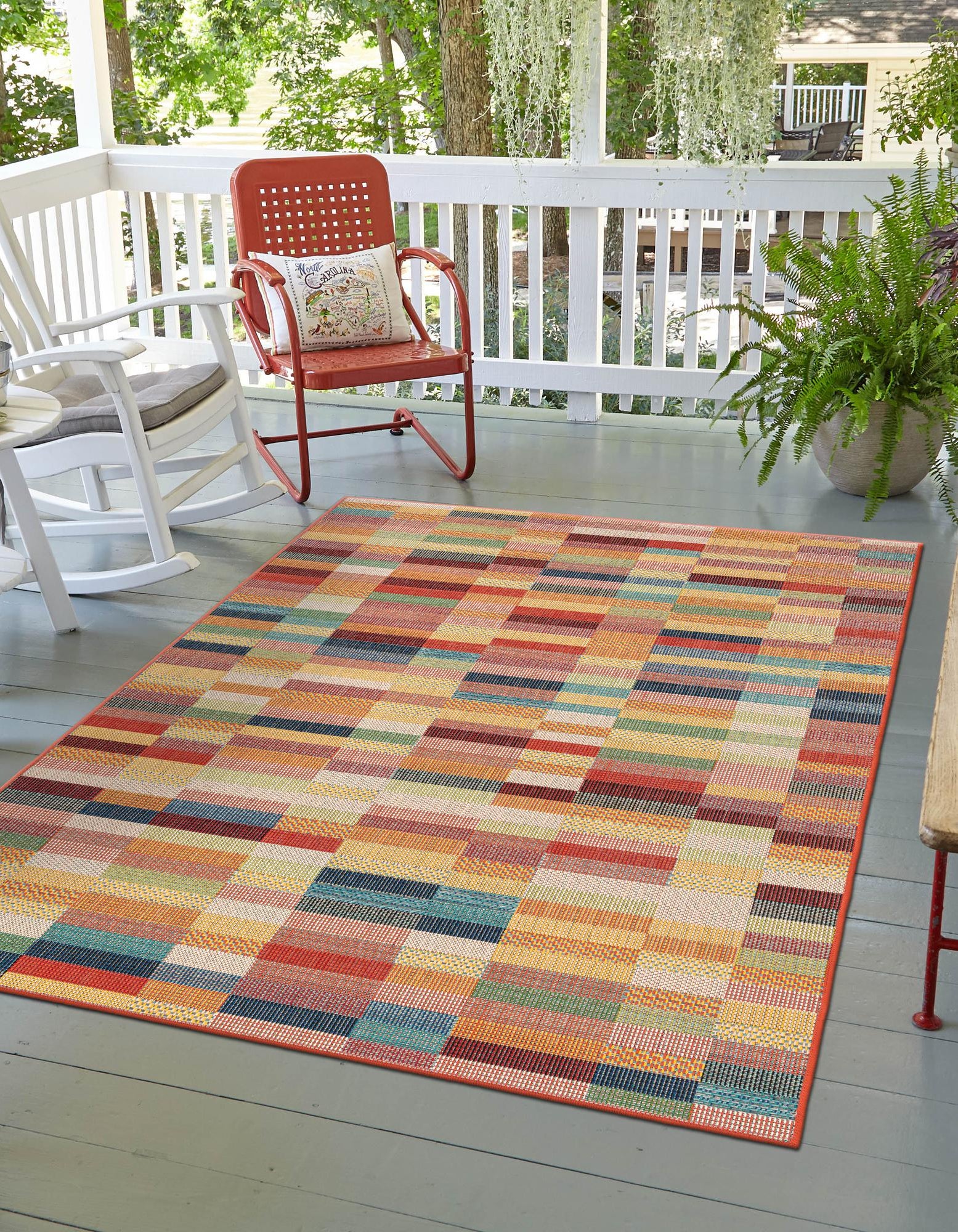 Multicolor 9' x 12' Baja Indoor / Outdoor Rug | Rugs.com