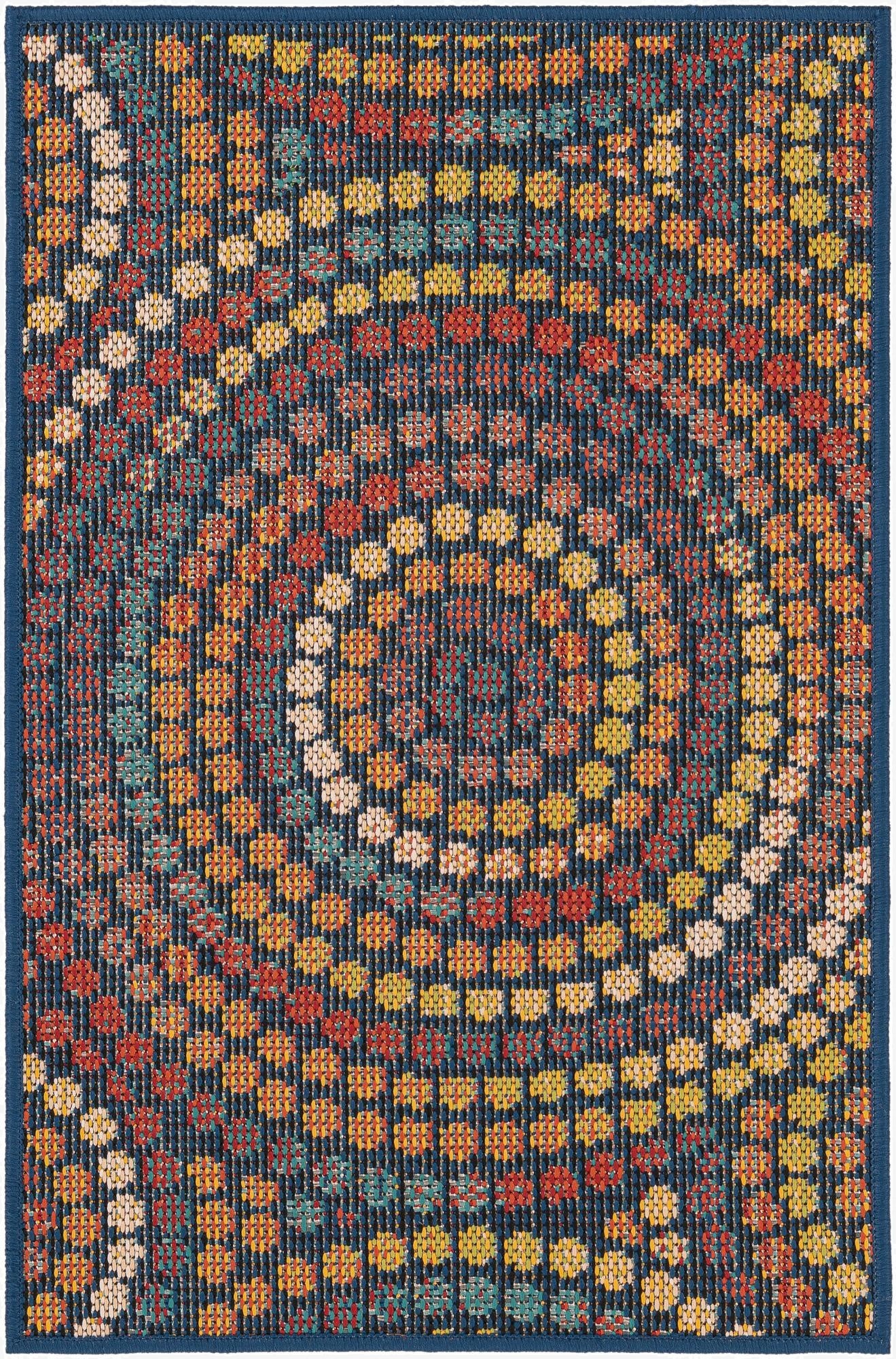  2' x 3' 1  Washable Baja Indoor / Outdoor Rug