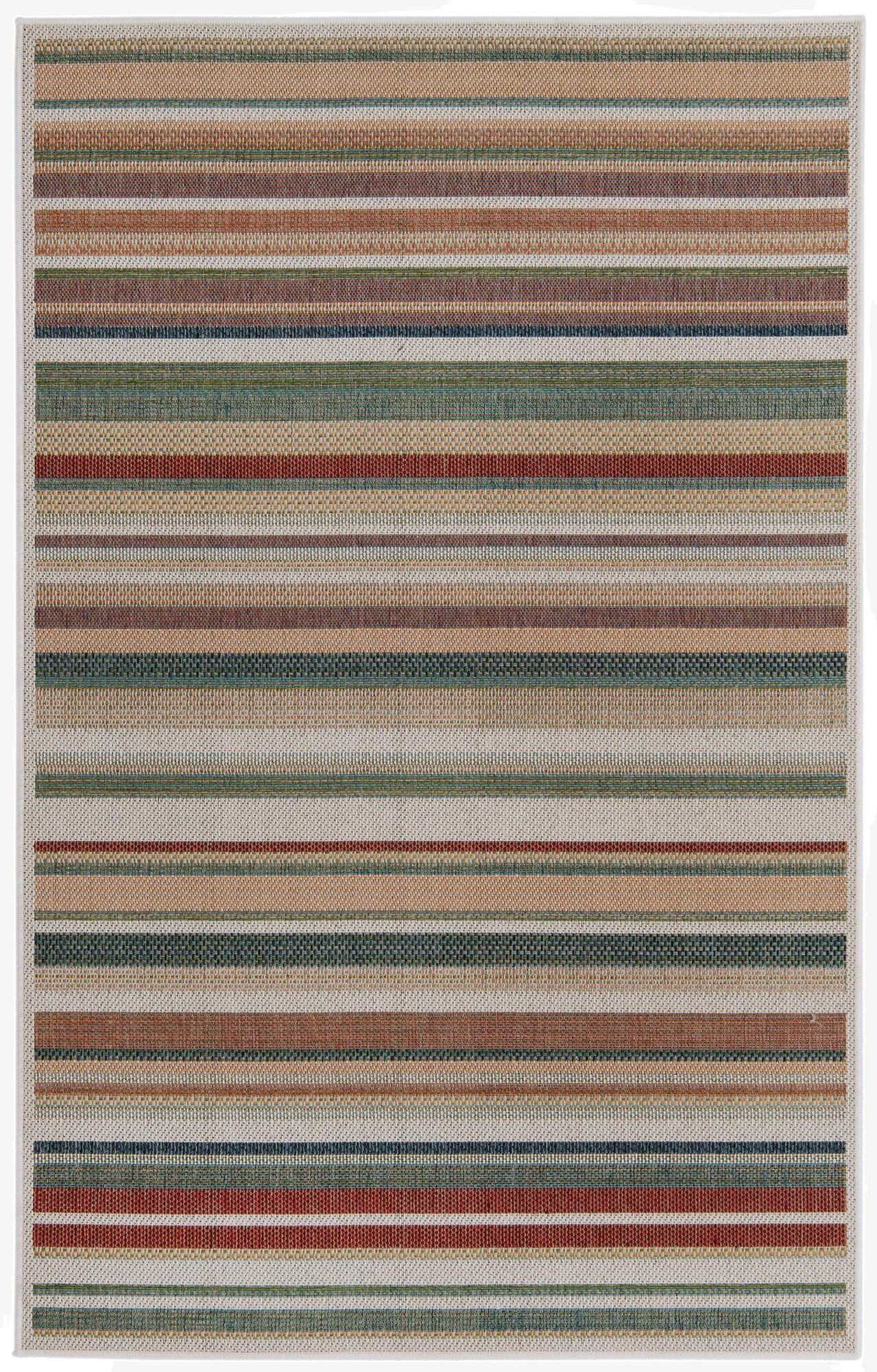  5' 3 x 7' 7  Washable Baja Indoor / Outdoor Rug