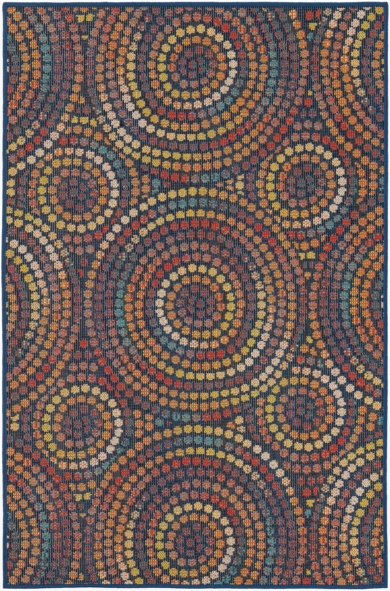  4' 1 x 6' 1  Washable Baja Indoor / Outdoor Rug