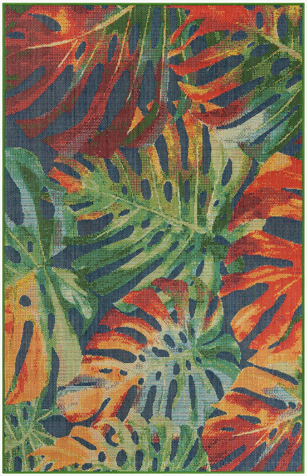  5' 3 x 8'  Washable Baja Indoor / Outdoor Rug