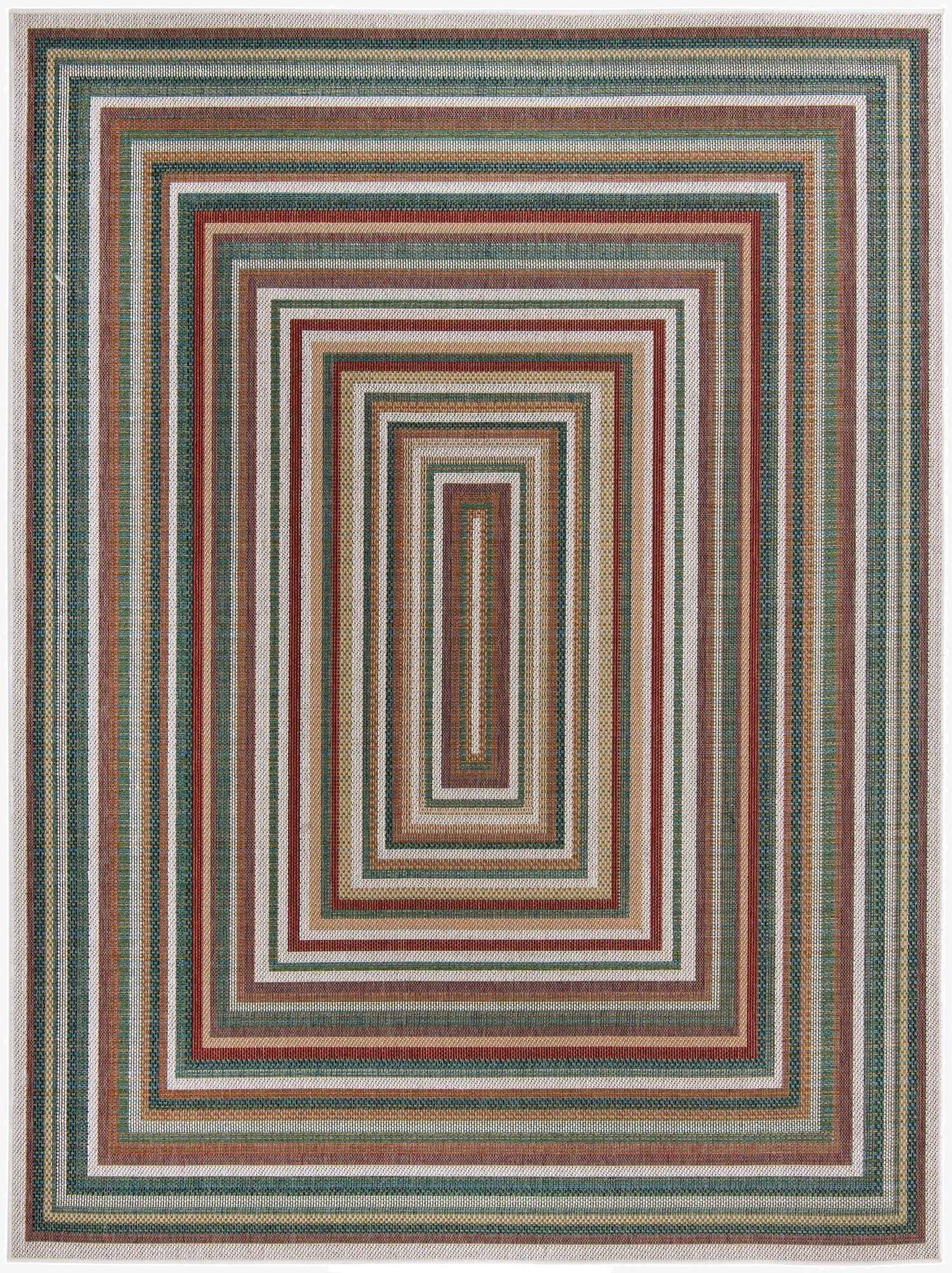  7' 10 x 11'  Washable Baja Indoor / Outdoor Rug