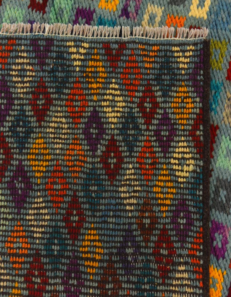 Detail image of  3' 4 x 4' 9  Hand Knotted Balouch Wool Rug