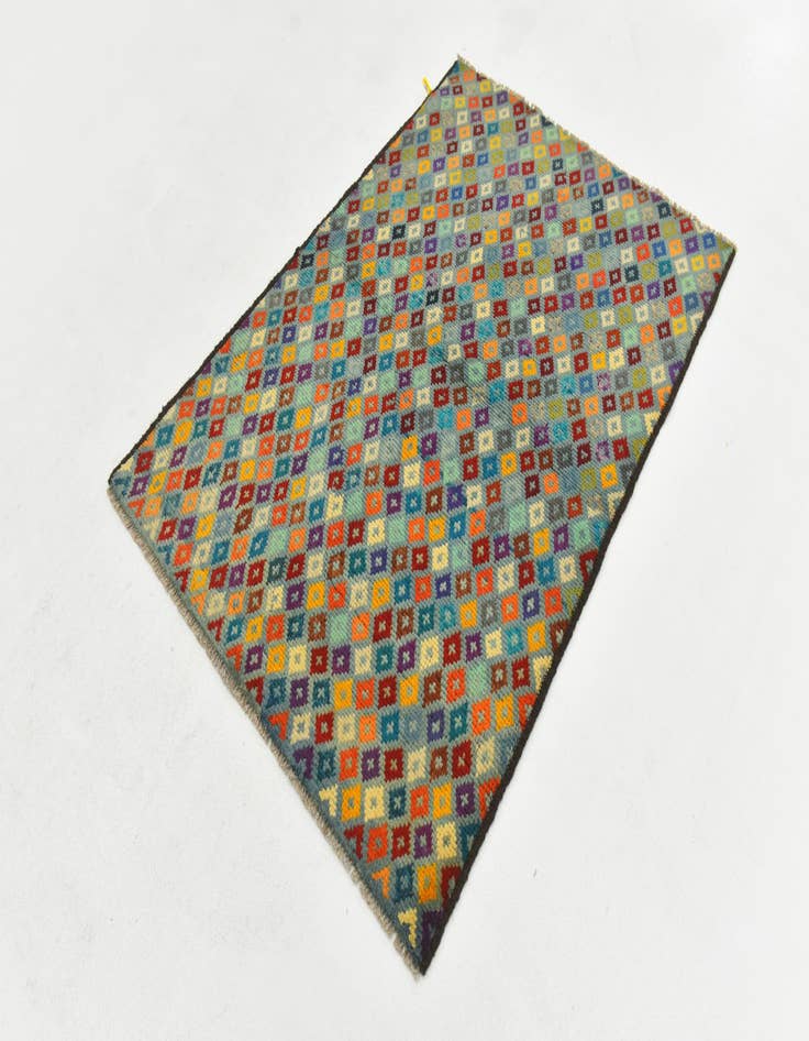 Detail image of  3' 4 x 4' 9  Hand Knotted Balouch Wool Rug