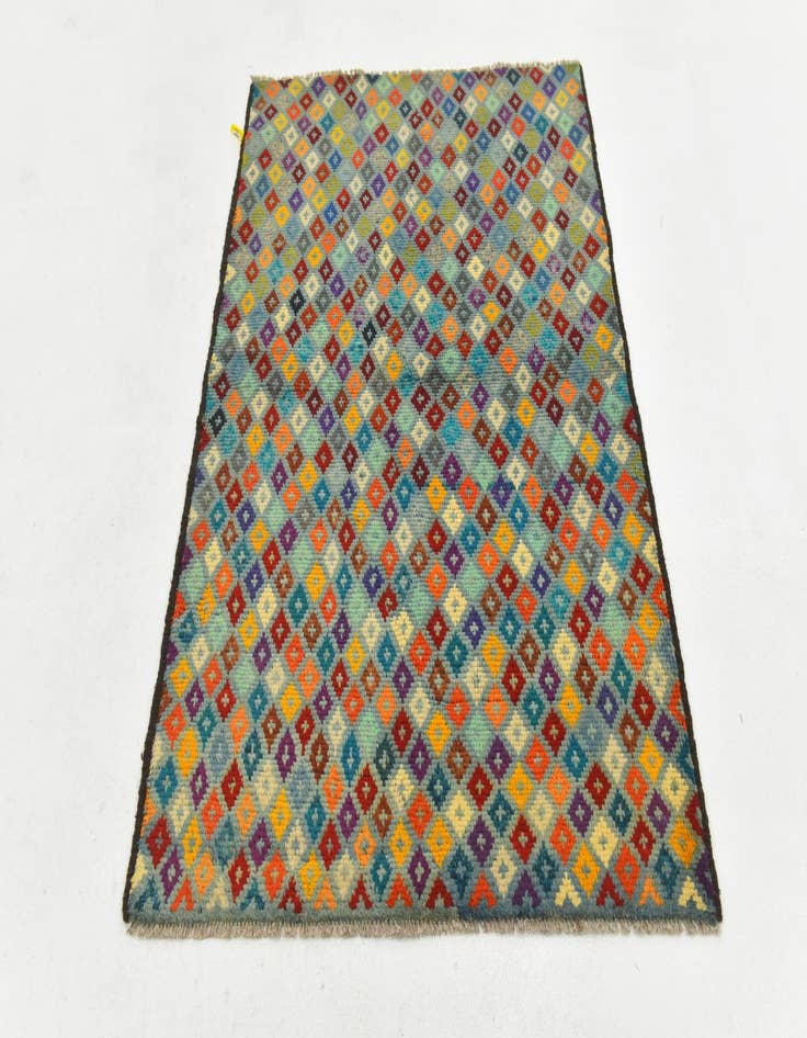 Detail image of  3' 4 x 4' 9  Hand Knotted Balouch Wool Rug