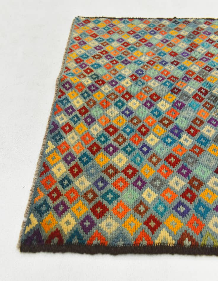 Detail image of  3' 4 x 4' 9  Hand Knotted Balouch Wool Rug