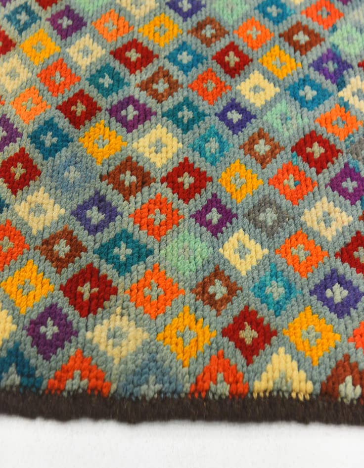 Detail image of  3' 4 x 4' 9  Hand Knotted Balouch Wool Rug