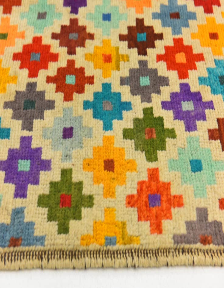 Detail image of  3' 4 x 5'  Hand Knotted Balouch Wool Rug