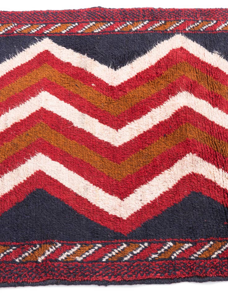 Detail image of  2' 9 x 4' 8  Hand Knotted Balouch Persian Wool Rug