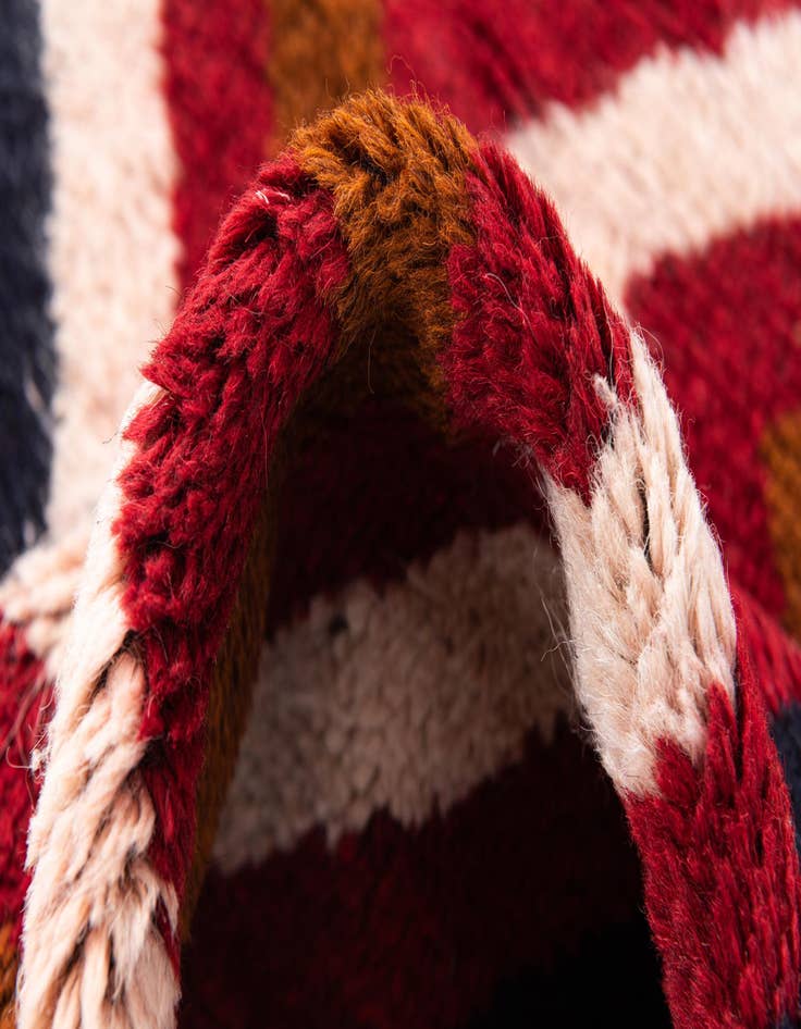 Detail image of  2' 9 x 4' 8  Hand Knotted Balouch Persian Wool Rug