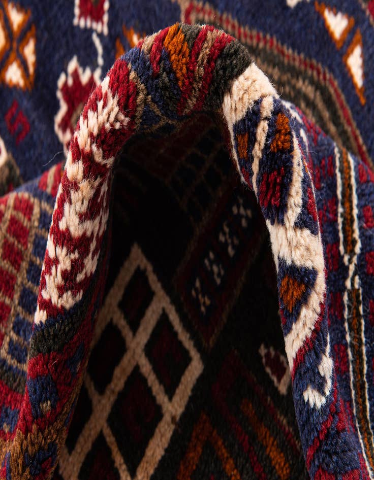 Detail image of 3' x 4' 5 Hand Knotted Balouch Persian Wool Rug