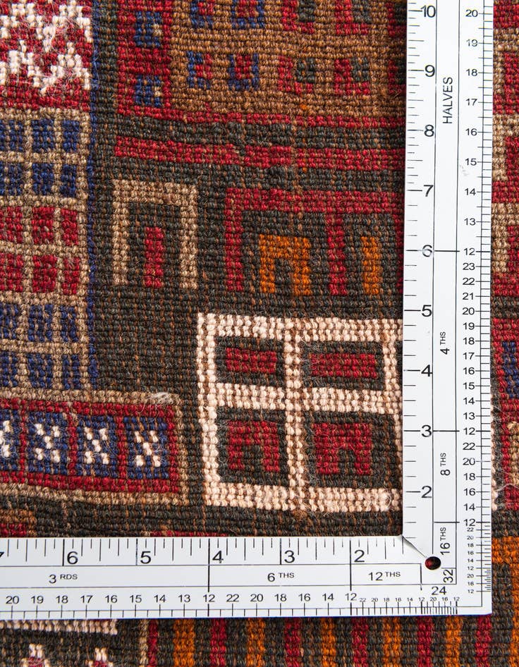 Detail image of 3' x 4' 5 Hand Knotted Balouch Persian Wool Rug