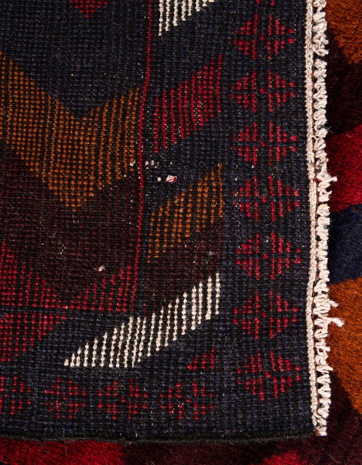 Detail image of  2' 10 x 4' 8  Hand Knotted Balouch Persian Wool Rug