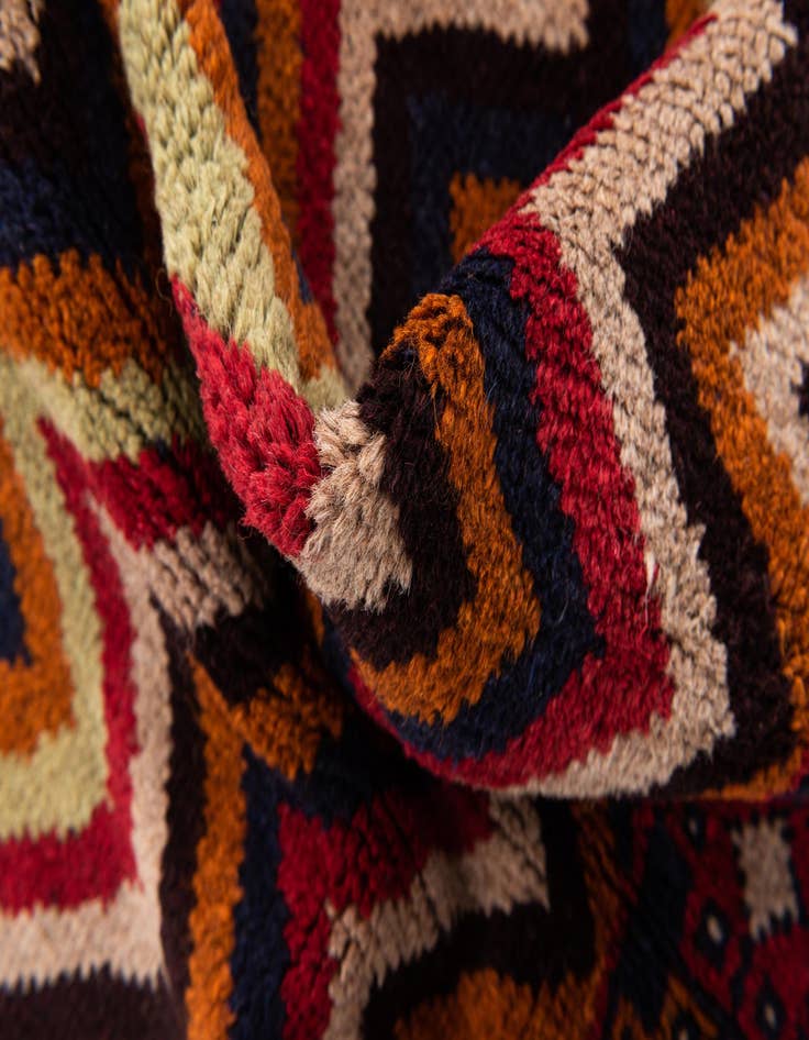 Detail image of  2' 10 x 4' 9  Hand Knotted Balouch Persian Wool Rug