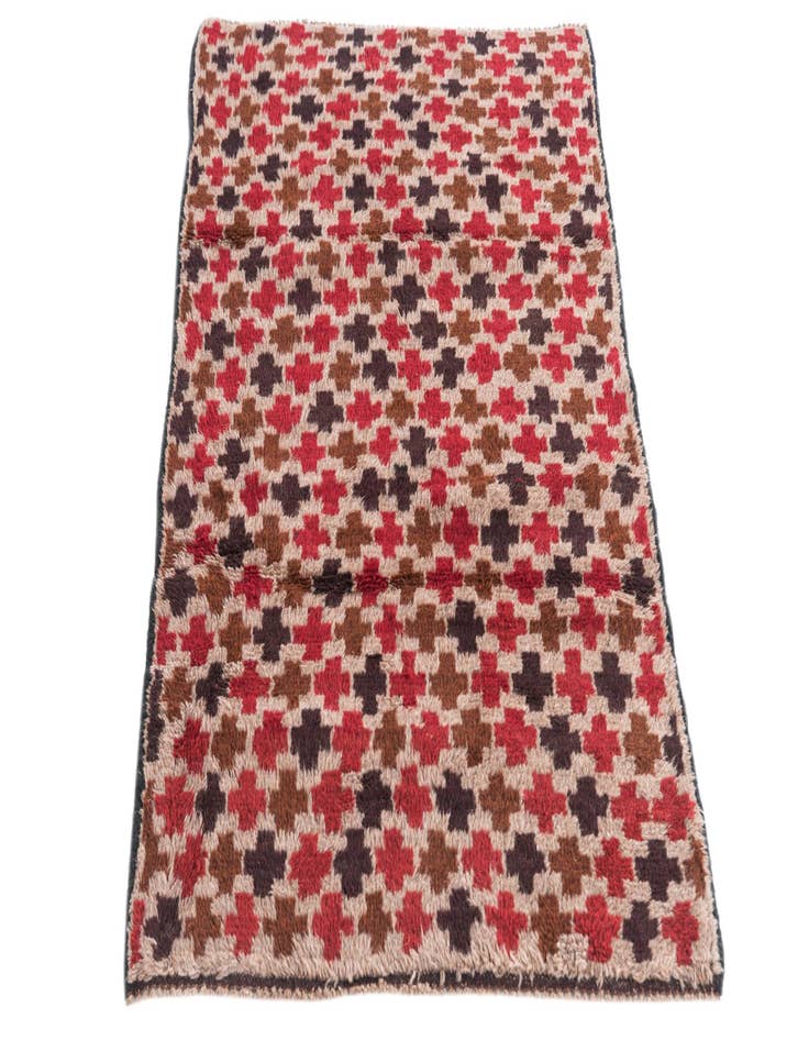 Detail image of  2' 9 x 4' 7  Hand Knotted Balouch Persian Wool Rug