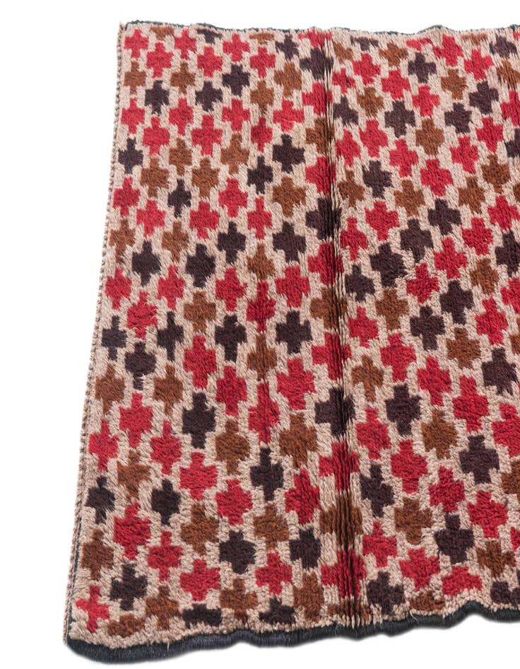 Detail image of  2' 9 x 4' 7  Hand Knotted Balouch Persian Wool Rug