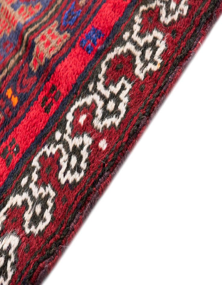 Detail image of  2' 10 x 4' 7  Hand Knotted Balouch Persian Wool Rug