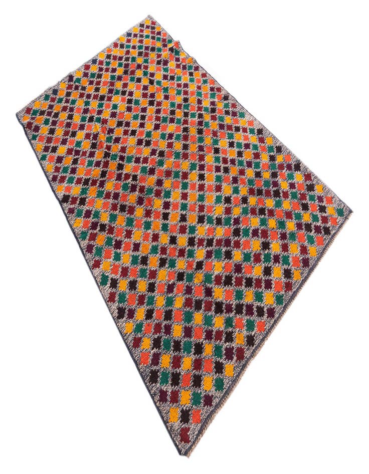 Detail image of  3' 10 x 5' 10  Hand Knotted Balouch Wool Rug