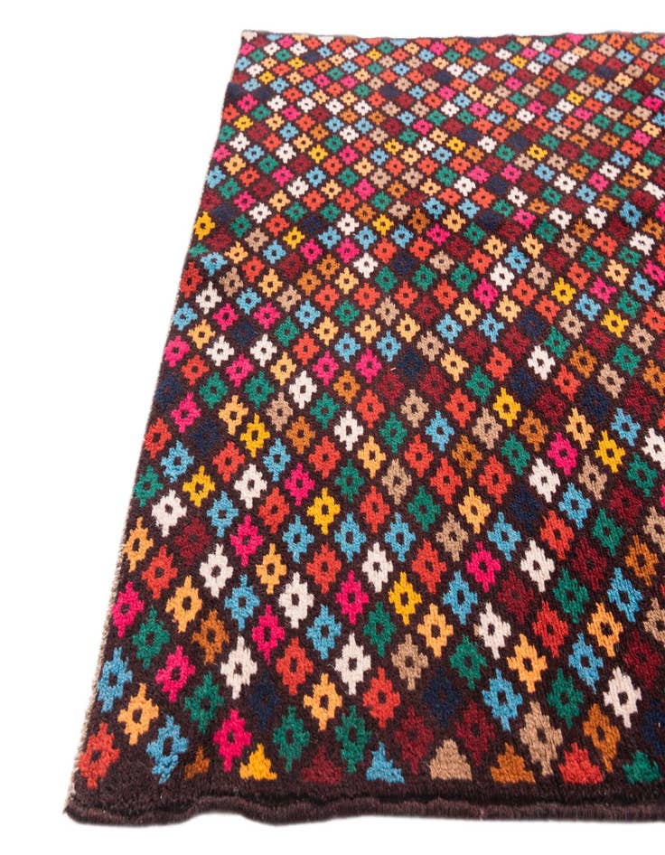 Detail image of  3' 10 x 5' 10  Hand Knotted Balouch Wool Rug