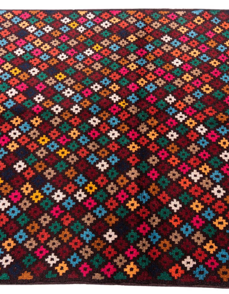 Detail image of  3' 10 x 5' 10  Hand Knotted Balouch Wool Rug