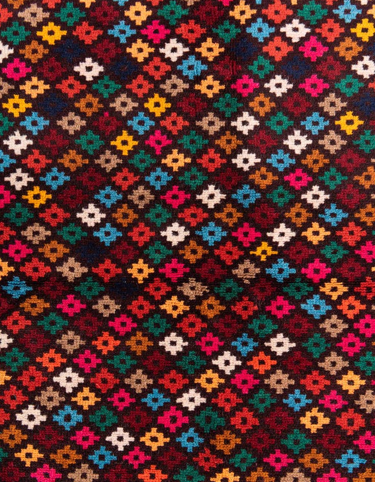 Detail image of  3' 10 x 5' 10  Hand Knotted Balouch Wool Rug