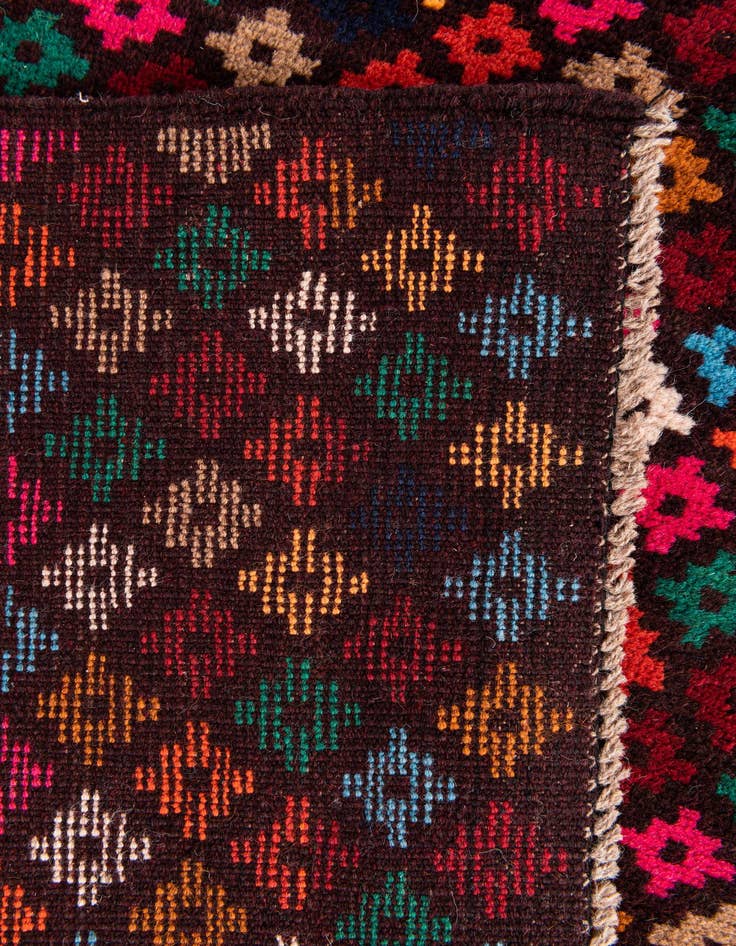 Detail image of  3' 10 x 5' 10  Hand Knotted Balouch Wool Rug