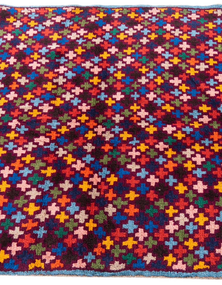 Detail image of  3' 10 x 5' 9  Hand Knotted Balouch Wool Rug