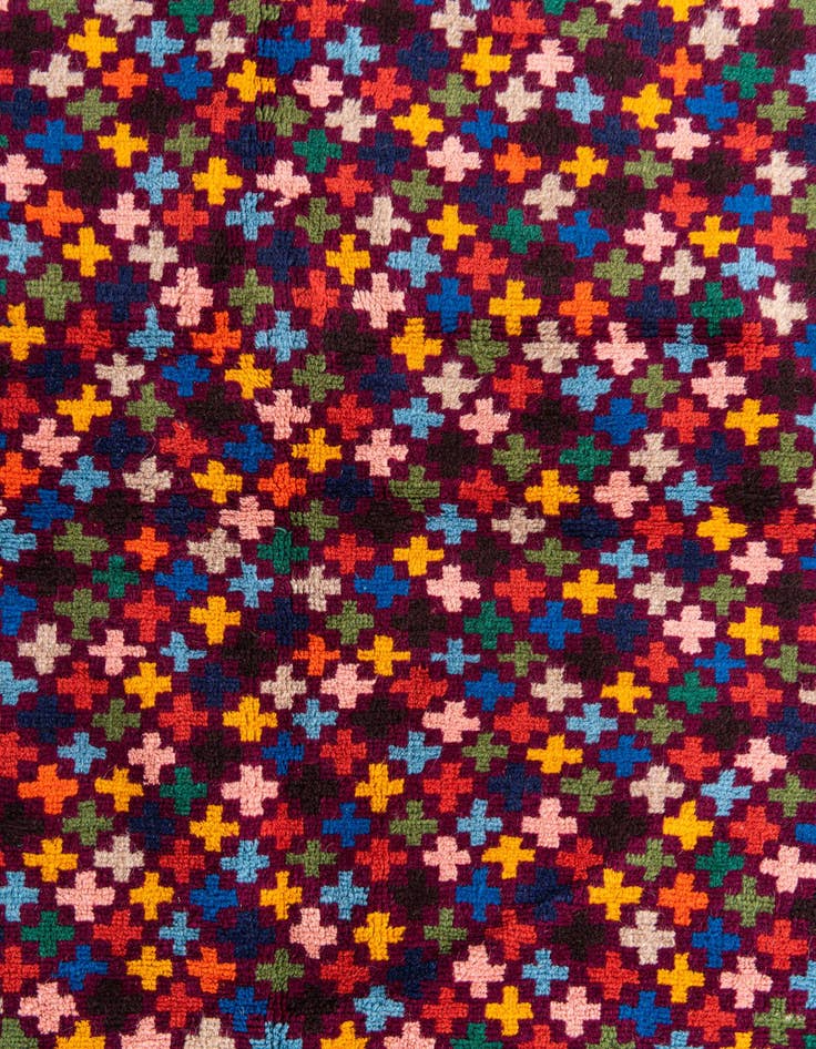 Detail image of  3' 10 x 5' 9  Hand Knotted Balouch Wool Rug