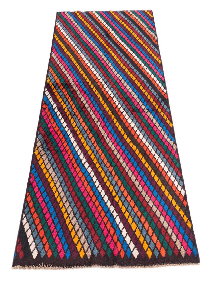 Detail image of  3' 9 x 5' 10  Hand Knotted Balouch Wool Rug