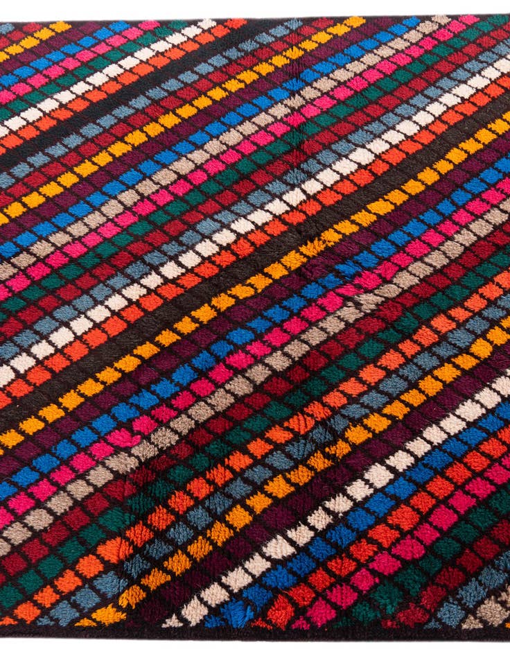 Detail image of  3' 9 x 5' 10  Hand Knotted Balouch Wool Rug